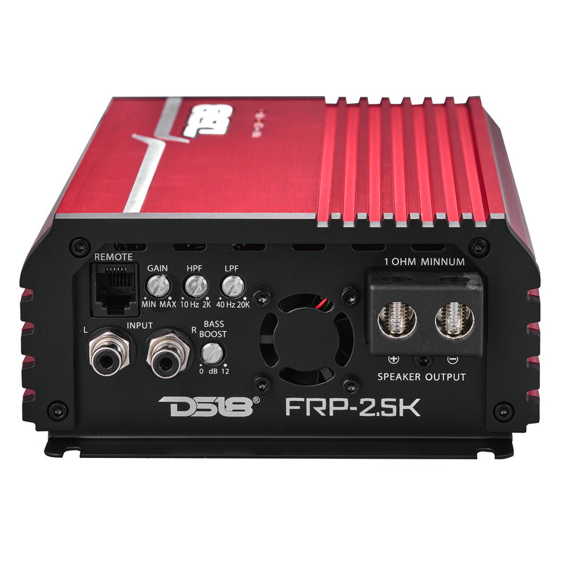 Load image into Gallery viewer, FRP Compact Full-Range Class D 1-Channel Amplifier 2,500 Watts Rms @ 1-ohm Red
