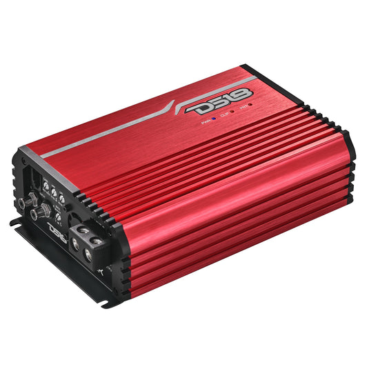 FRP Compact Full-Range Class D 1-Channel Amplifier 2,500 Watts Rms @ 1-ohm Red