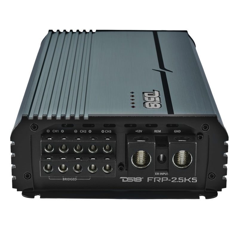 Load image into Gallery viewer, FRP Compact Full-Range Class D 5-Channel Amplifier – 250W x 4 + 1,200W Subwoofer Output
