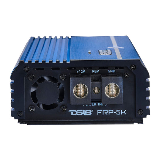 FRP Compact Full-Range Class D 1-Channel Amplifier 5,000 Watts Rms @ 1-Ohm Blue