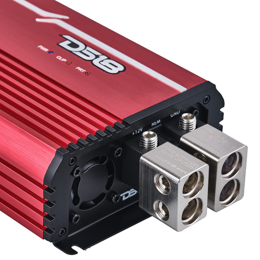 FRP Compact Full-Range Class D 1-Channel Amplifier 5,000 Watts Rms @ 1-Ohm Red