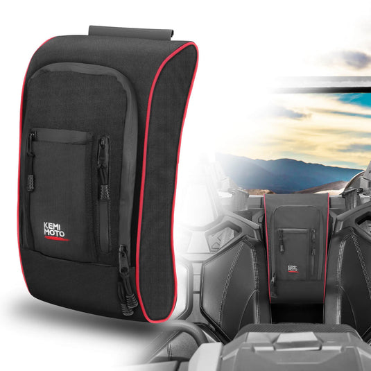 Front Lower Door Inserts & Console Storage Bag For Can-Am Maverick X3