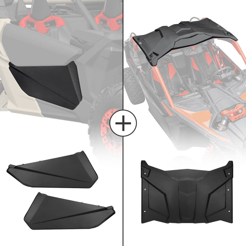 Load image into Gallery viewer, Front Lower Door Inserts &amp; Plastic Roof For Can-Am Maverick X3
