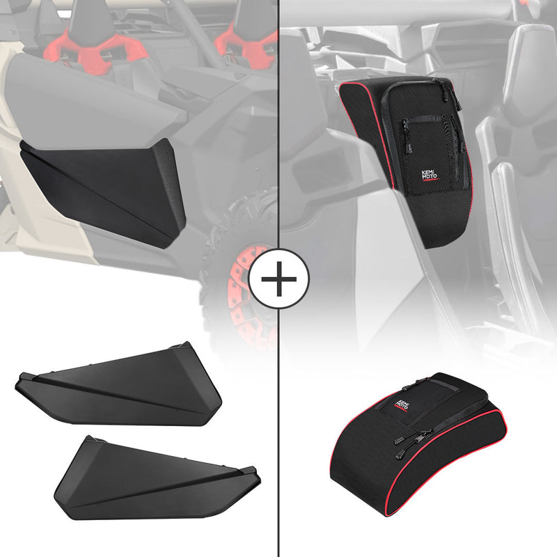 Load image into Gallery viewer, Front Lower Door Inserts &amp; Console Storage Bag For Can-Am Maverick X3
