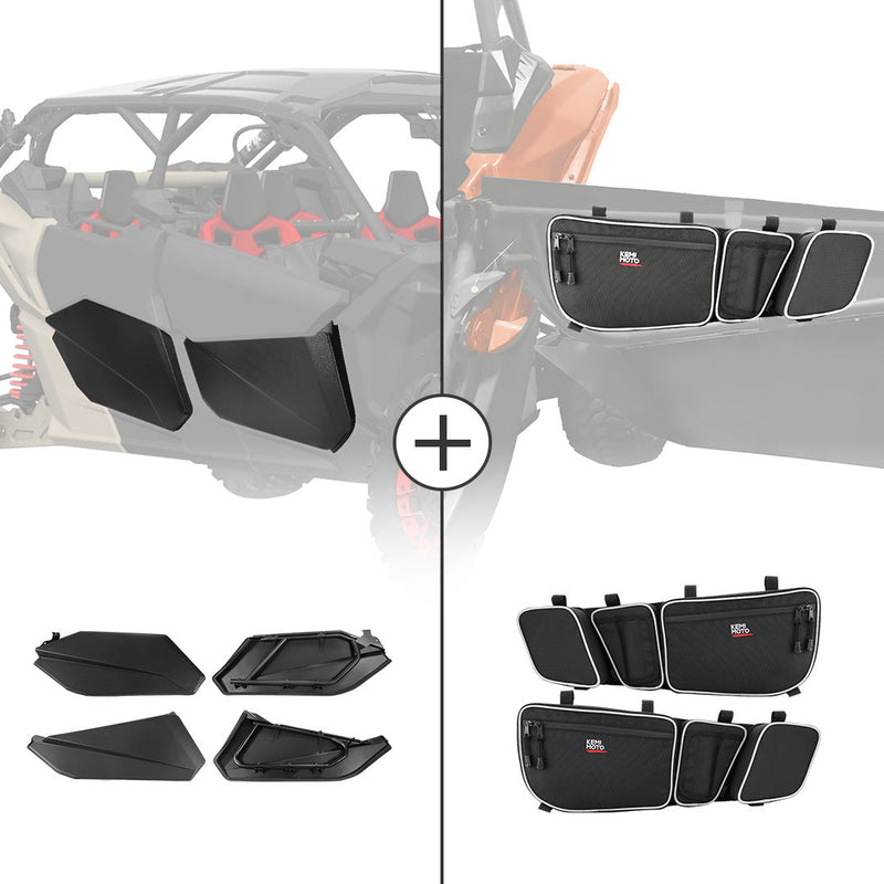 Load image into Gallery viewer, Lower Doors Panels &amp; Door Strorage Bags For Can-Am Maverick X3 MAX
