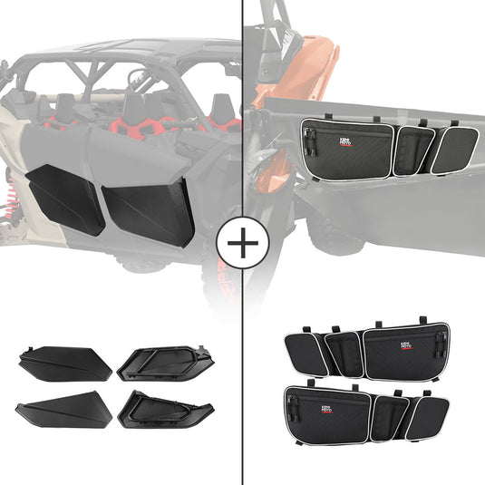 Lower Doors Panels & Door Strorage Bags For Can-Am Maverick X3 MAX