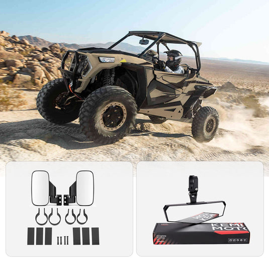 UTV 1.75" /  2" Side Mirror and Race Convex Mirror