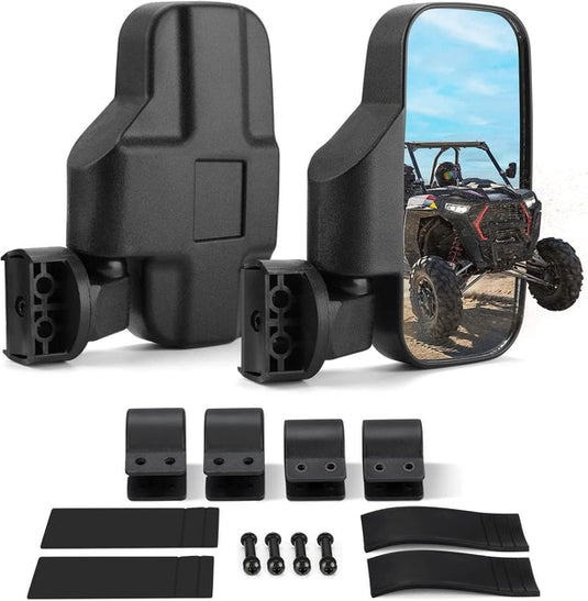 UTV 1.75"-2" Side View High Impact Convex Mirror for Can-am/Mule/Ranger/RZR