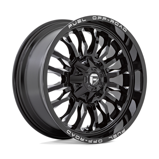 Fuel 1 Pc D795 Arc Gloss Black Milled