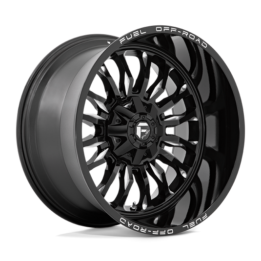 Fuel 1 Pc D795 Arc Gloss Black Milled