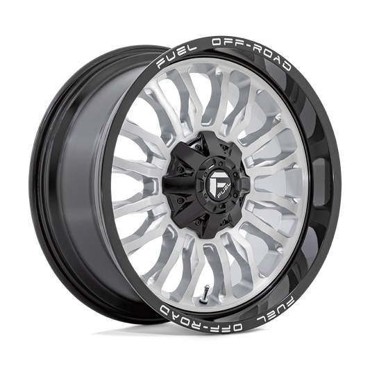 Fuel 1 Pc D798 Arc Silver Brushed Face With Milled Black Lip