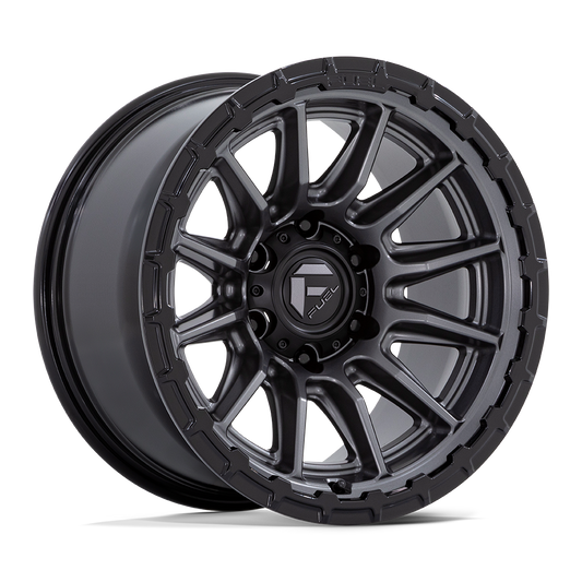 Fuel 1 Pc Fc866 Piston Matte Gunmetal W/ Gloss Black Lip