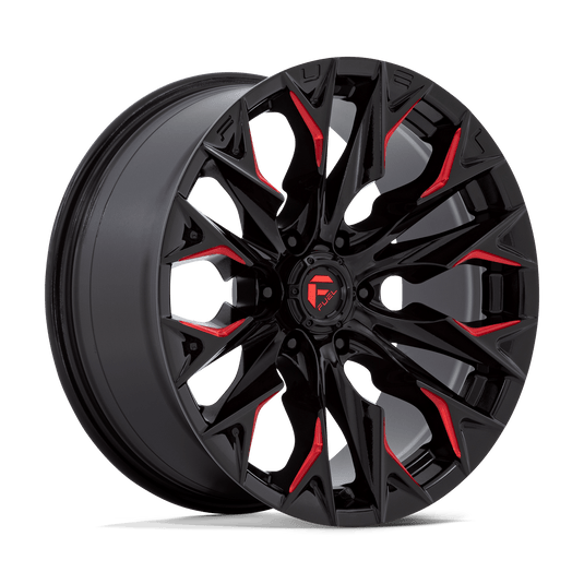 Fuel 1 Pc D823 Flame Gloss Black Milled With Candy Red