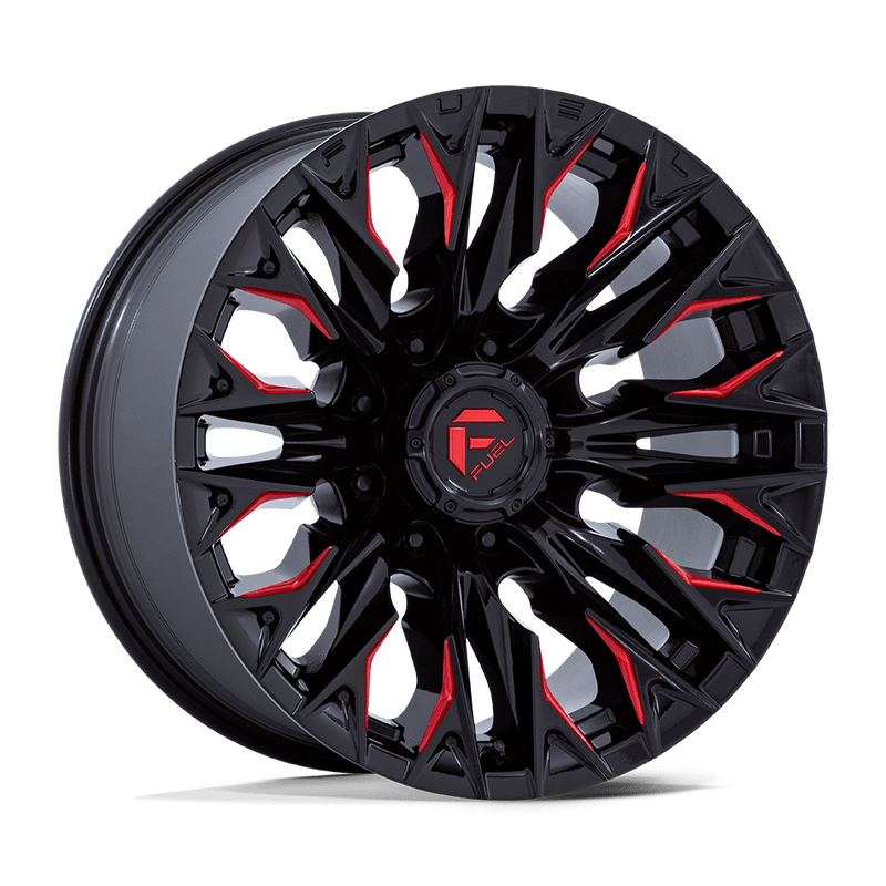 Load image into Gallery viewer, Fuel 1 Pc D823 Flame Gloss Black Milled With Candy Red
