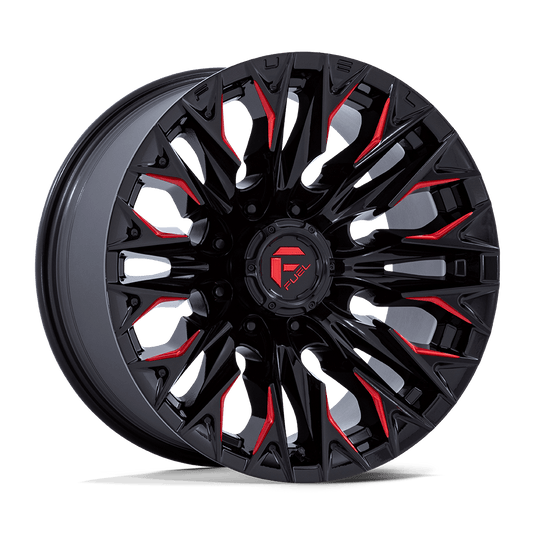 Fuel 1 Pc D823 Flame Gloss Black Milled With Candy Red
