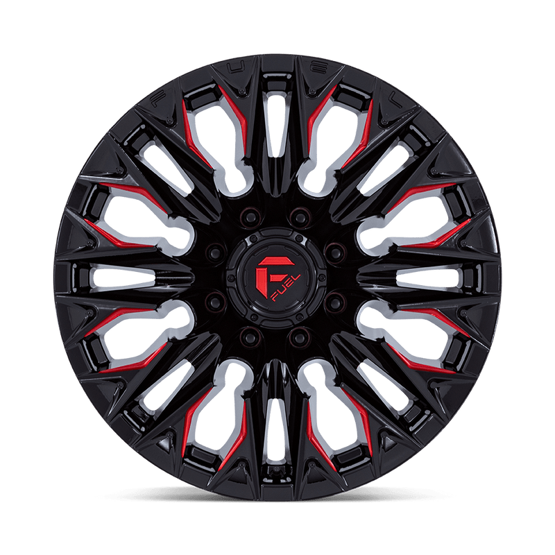 Load image into Gallery viewer, Fuel 1 Pc D823 Flame Gloss Black Milled With Candy Red
