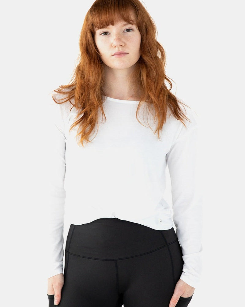 Load image into Gallery viewer, Hello Sunshine UPF Long Sleeve – No Headlights White
