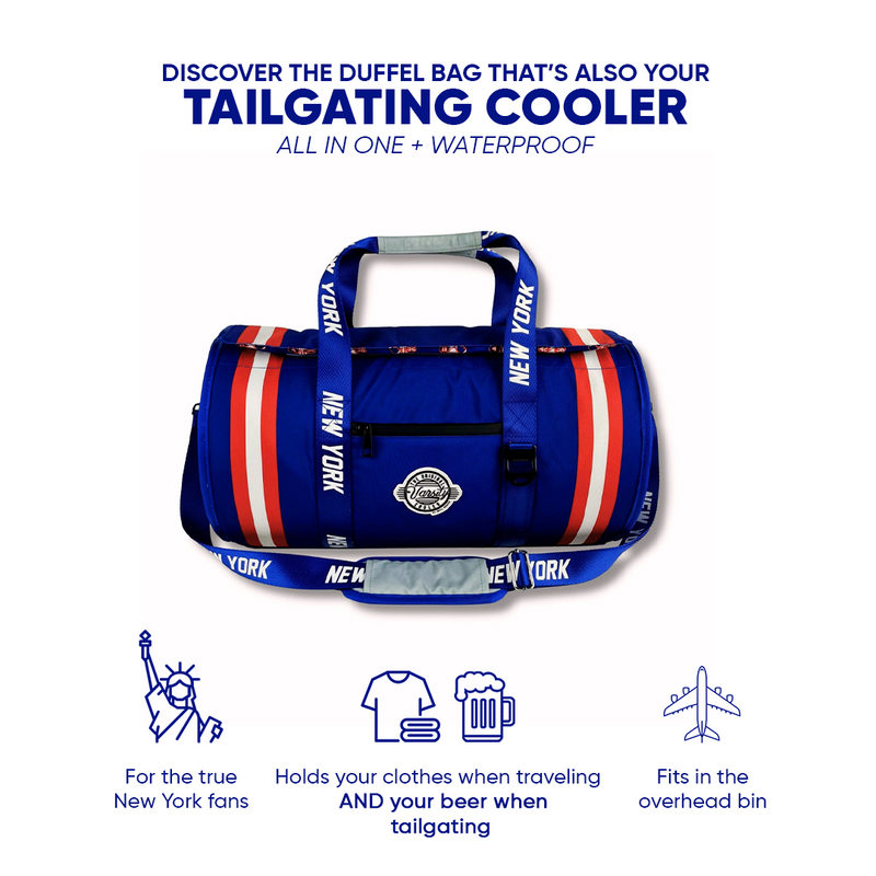 Load image into Gallery viewer, New York Duffel Cooler - Blue
