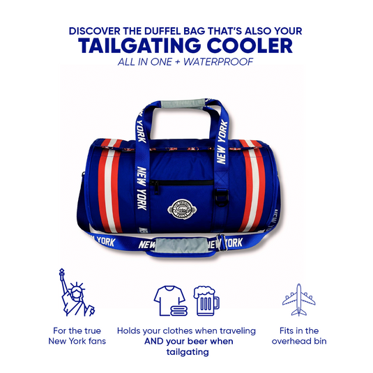 New York Duffel Cooler - Blue