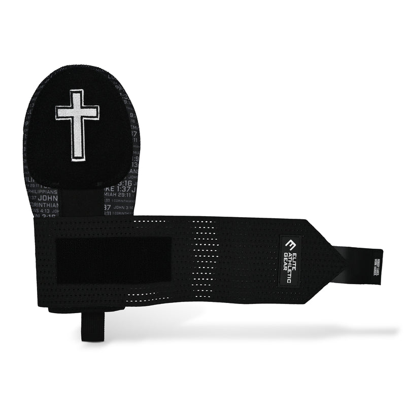 Load image into Gallery viewer, Faith Cross Black Sliding Mitt
