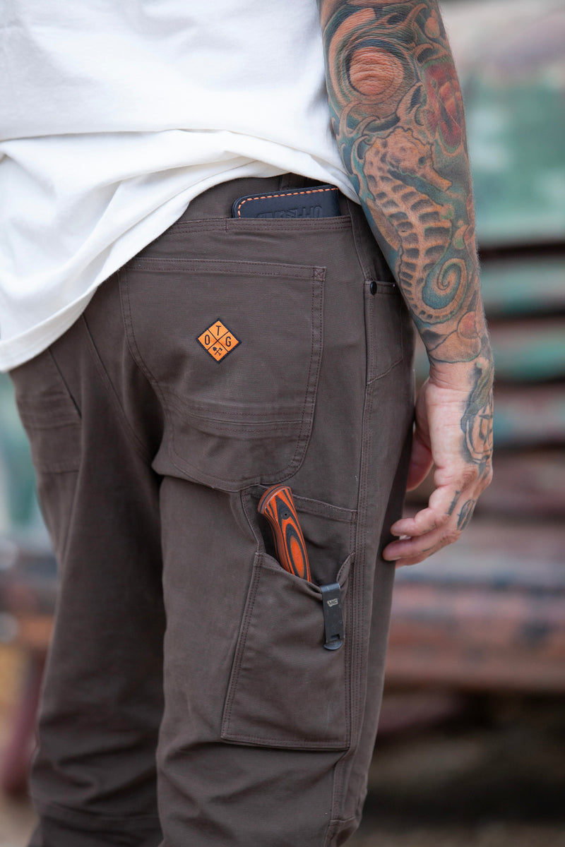 Load image into Gallery viewer, Trailblazer Taper Fit Pants - DK BRN
