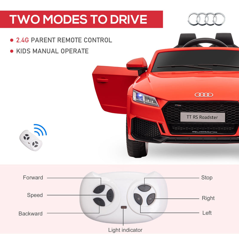 Load image into Gallery viewer, 6V Audi TT RS Kid Electric Sports Car with Remote Control Ride-On
