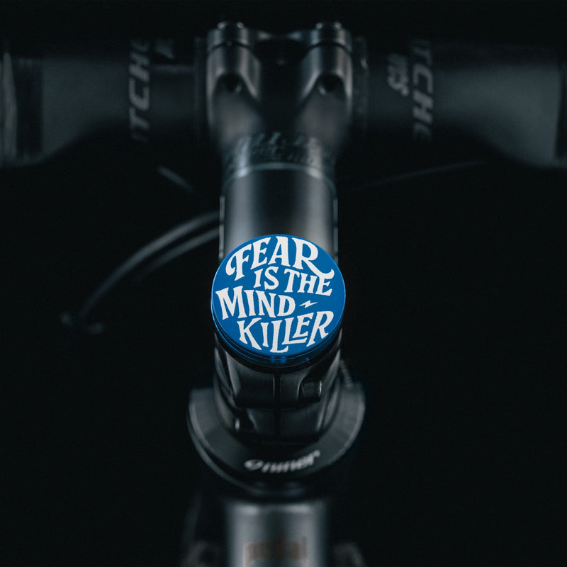 Load image into Gallery viewer, Fear is The Mind Killer - Shapeshifter Bicycle Headset Cap
