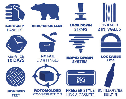 Cobalt 25 Quart Roto-Molded Super Cooler