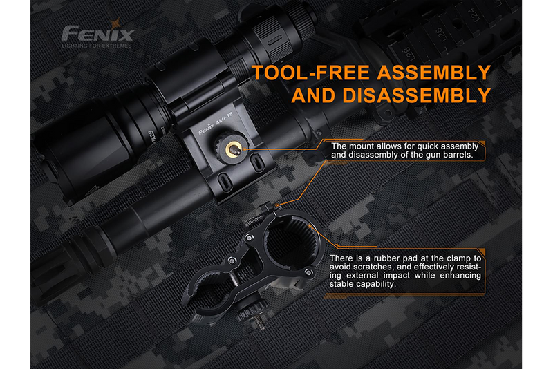 Load image into Gallery viewer, Fenix ALG-18 Flashlight Barrel Mount
