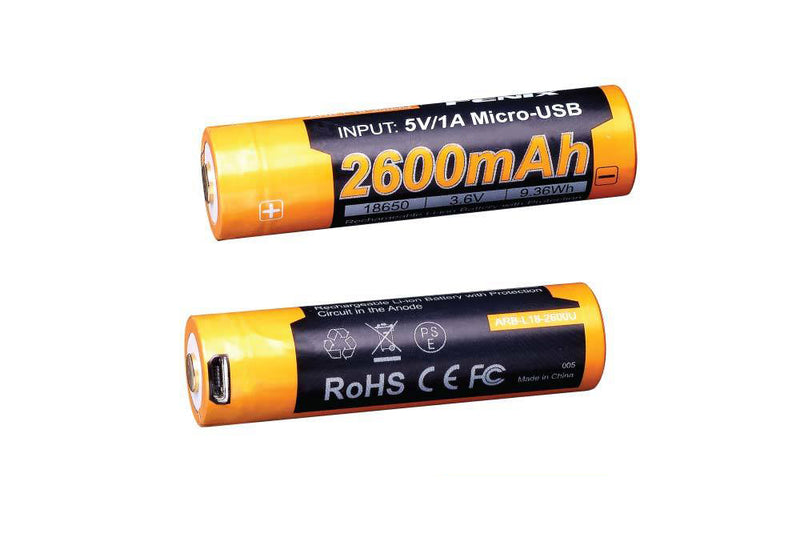 Load image into Gallery viewer, Fenix ARB-L18-2600U USB Rechargeable Li-ion 18650 Battery
