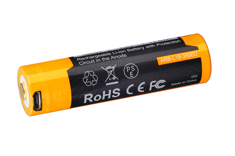 Load image into Gallery viewer, Fenix ARB-L18-3500U USB Rechargeable Li-ion 18650 Battery
