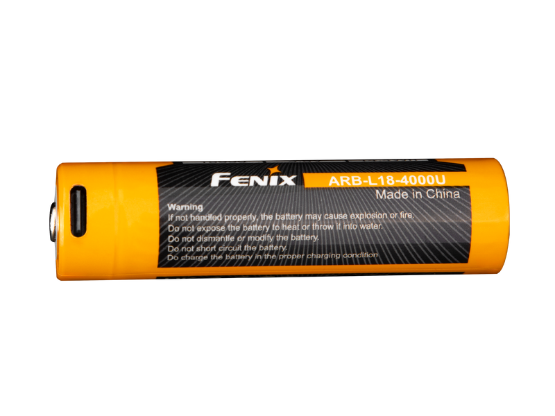Load image into Gallery viewer, Fenix ARB-L18-4000U High-Capacity USB Rechargeable 18650 Battery - 4000mAh

