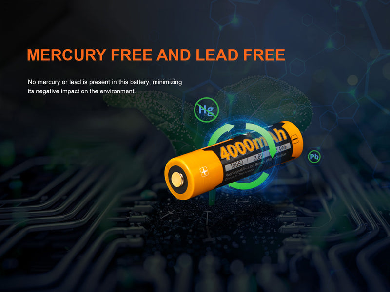 Load image into Gallery viewer, Fenix ARB-L18-4000 High-Capacity 18650 Battery - 4000mAh
