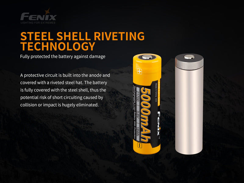 Load image into Gallery viewer, Fenix ARB-L21-5000 V2 Rechargeable 21700 Rechargeable Battery
