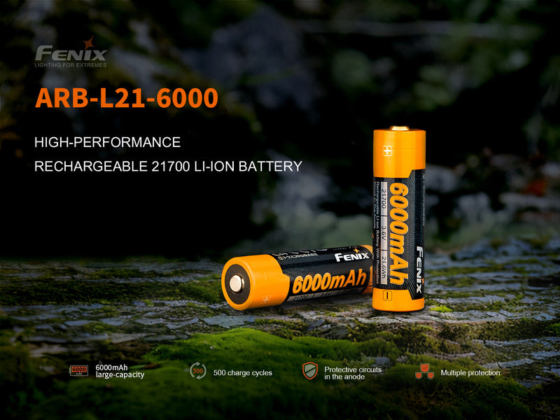 Load image into Gallery viewer, Fenix ARB-L21-6000 Rechargeable 21700 Li-ion Battery - 6000 mAh
