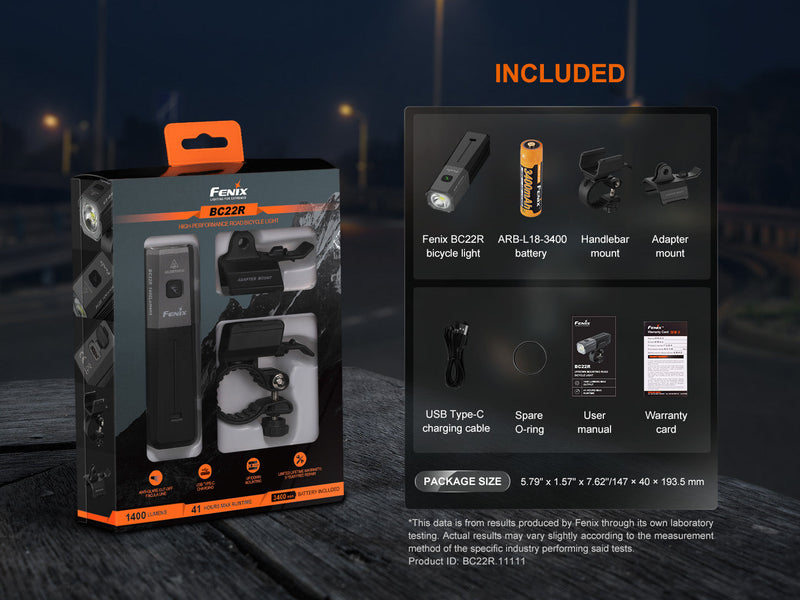 Load image into Gallery viewer, Fenix BC22R High-Performance Road Bike Light
