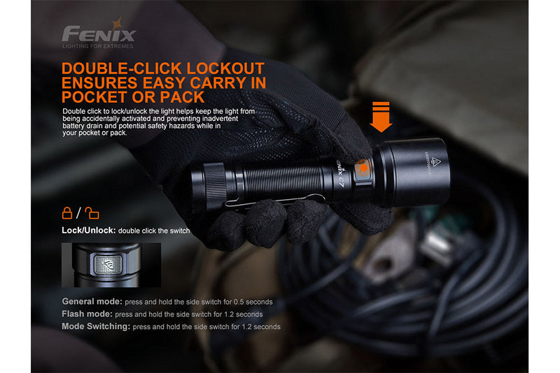 Load image into Gallery viewer, Fenix C7 High-performance Rechargeable LED Flashlight - 3000 Lumens
