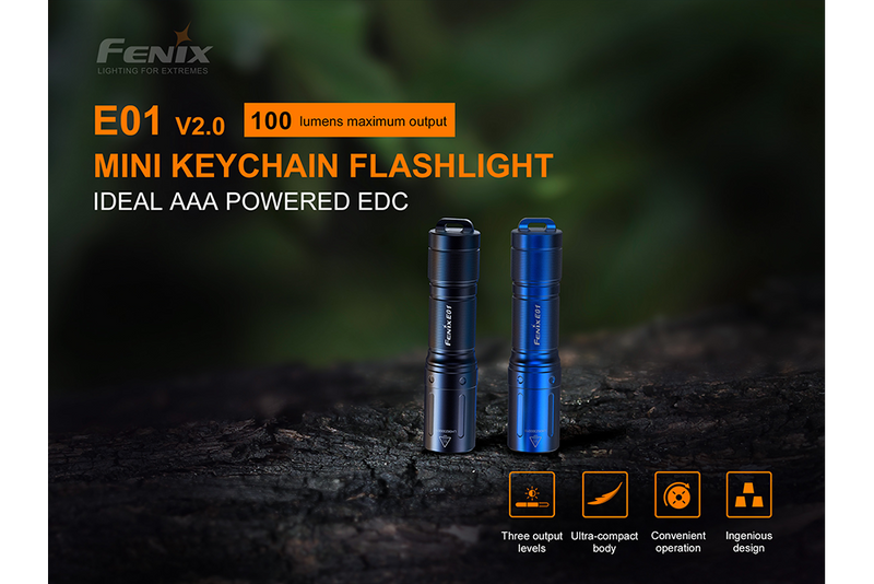 Load image into Gallery viewer, Fenix E01 V2.0 AAA LED Flashlight
