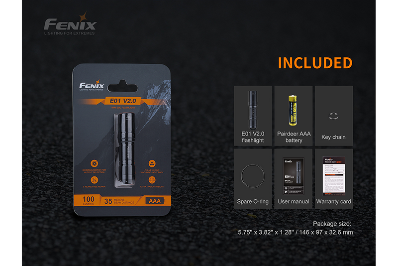 Load image into Gallery viewer, Fenix E01 V2.0 AAA LED Flashlight
