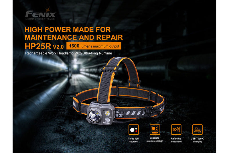 Load image into Gallery viewer, Fenix HP25R V2.0 Headlamp - 1600 Lumens
