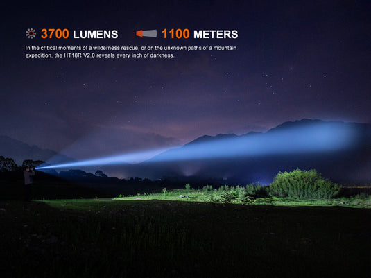 Fenix HT18R V2 Long-Range Hunting Flashlight