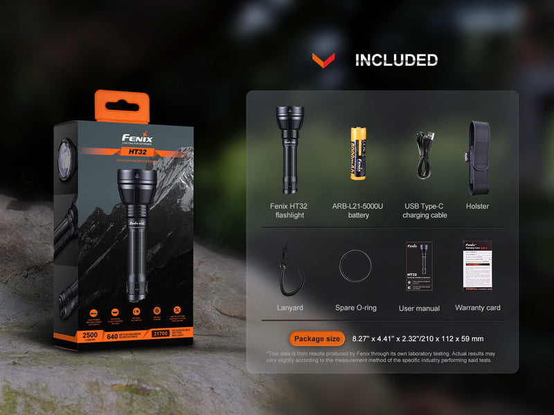 Load image into Gallery viewer, Fenix HT32 Hunting Flashlight with Red &amp; Green Output
