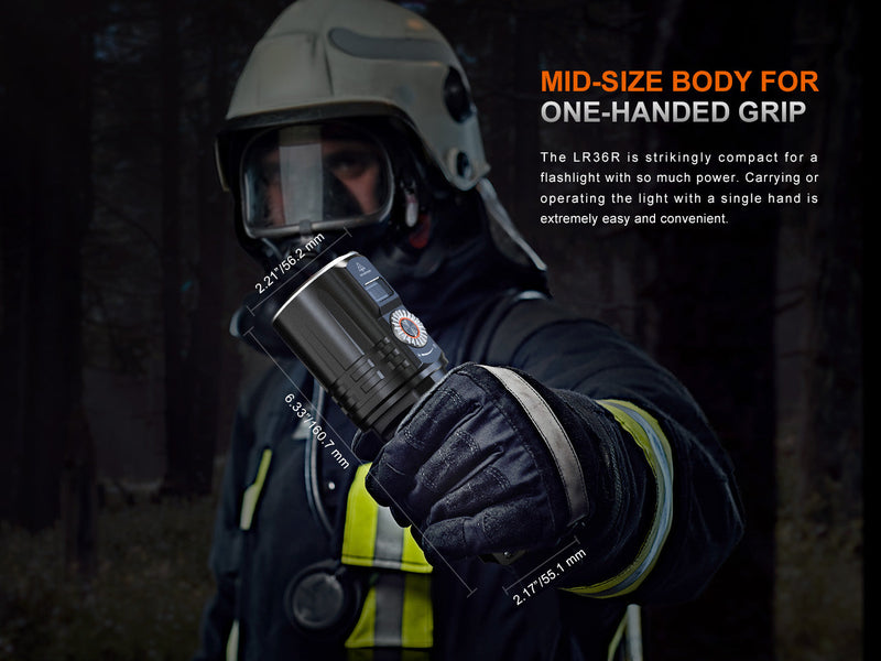 Load image into Gallery viewer, Fenix LR36R White Laser Searching Flashlight
