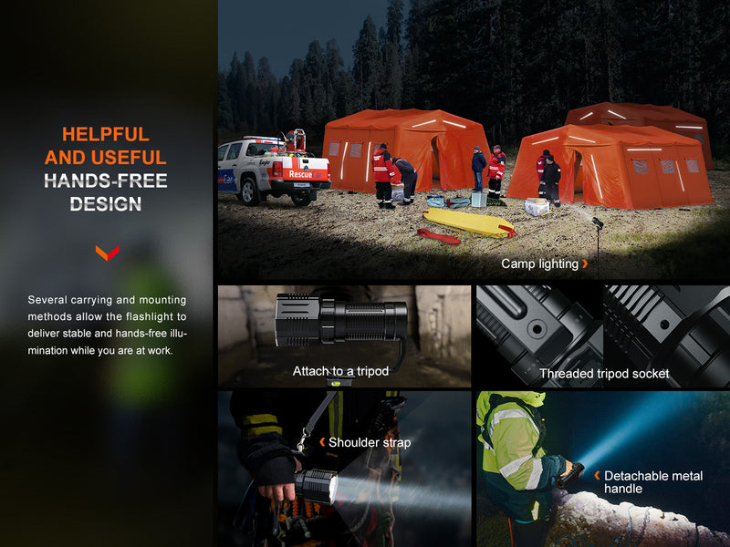 Load image into Gallery viewer, Fenix LR60R Rotary Switch Rechargeable Searchlight - 21000 Lumens
