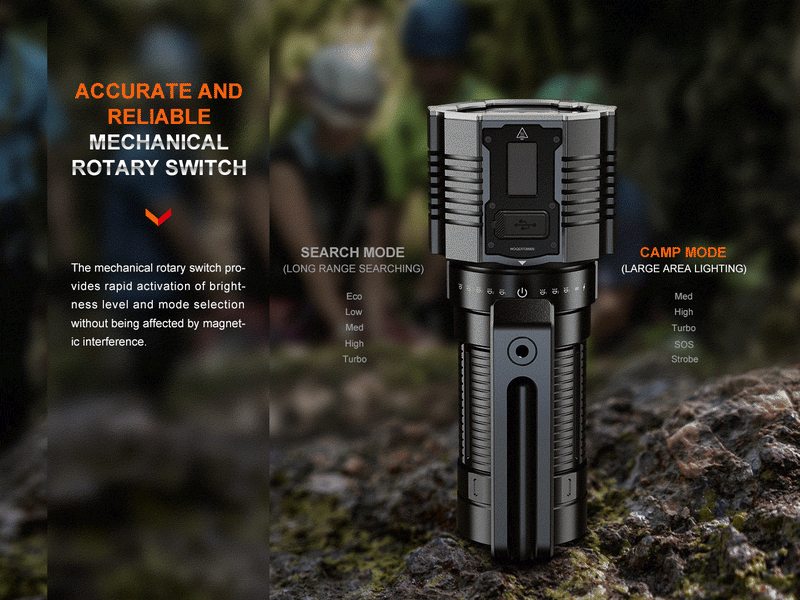 Load image into Gallery viewer, Fenix LR60R Rotary Switch Rechargeable Searchlight - 21000 Lumens
