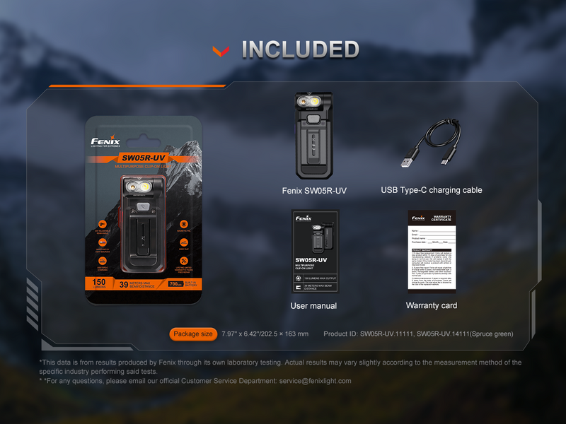 Load image into Gallery viewer, Fenix SW05R Multipurpose Clip-On Light with Red or UV Output
