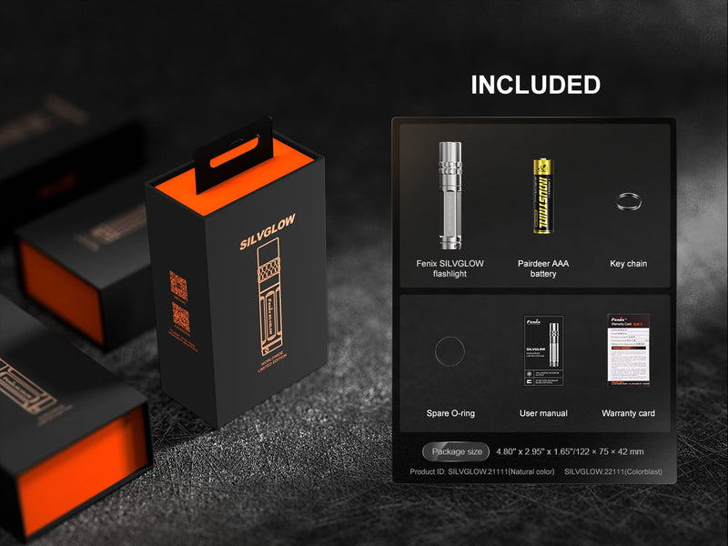 Load image into Gallery viewer, Fenix SilvGlow Limited Edition Collector&#39;s AAA Flashlight
