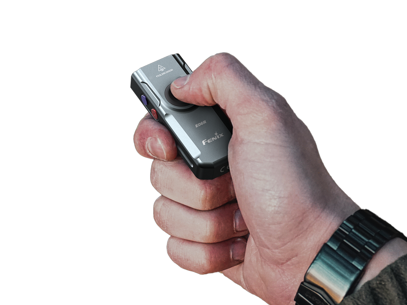 Load image into Gallery viewer, Fenix E06R Keychain Light with White, UV, and Red Laser Lights

