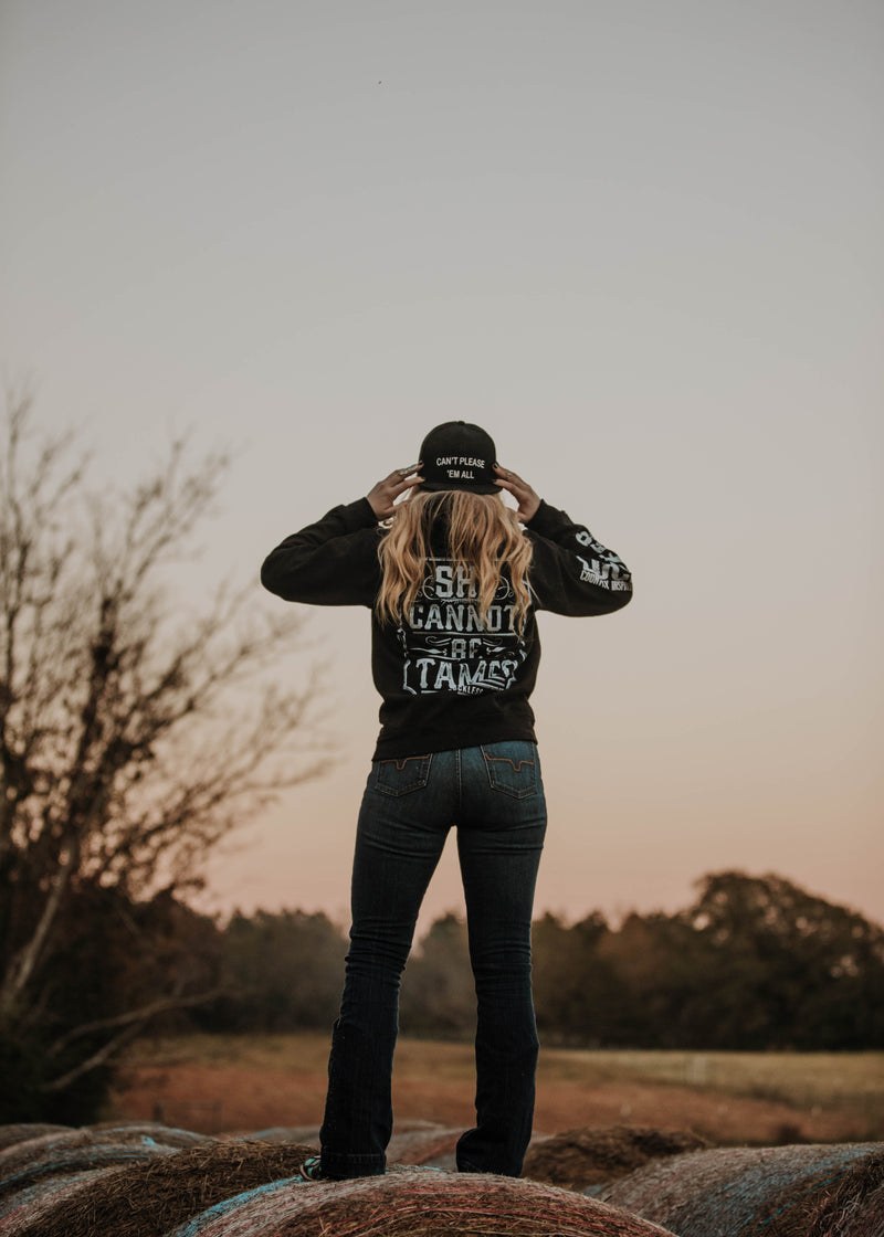 Load image into Gallery viewer, She Cannot Be Tamed Hoodie | Black
