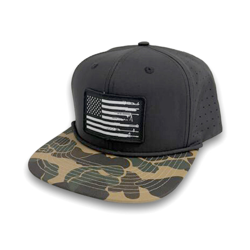 Load image into Gallery viewer, Firearm Flag Woven Patch Hat
